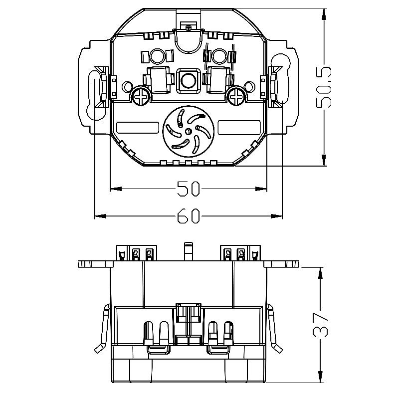 USB Wall Socket Double USB Port 5V 2A usb wall outlet usb murale steckdose L2-01