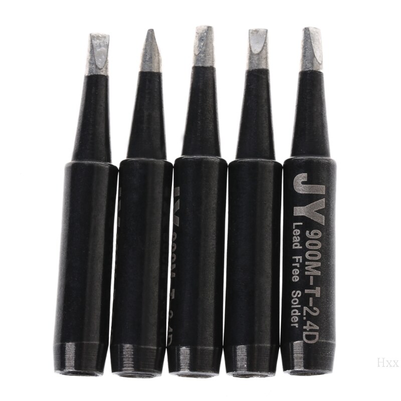 5 Pcs Lead Free Solder Soldering Tip 900M-T-2.4D For Hakko Saike 936 852d+ 909D ESD