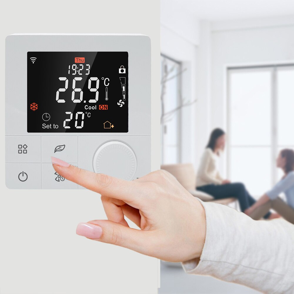 Beok – Thermostat Wifi intelligent Tuya, chauffage au sol/bobine de ventilateur/chaudière à gaz, contrôleur de température, fonctionne avec Google Home Alexa