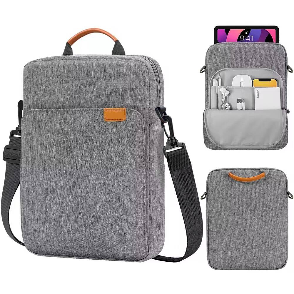 Tablet Shoulder Sleeve Bag For IPad air pro 12.9" , IPad Air 10.9" Surface Go 3/2 Galaxy Tab A 10,Laptop Pouch Handbag Birefcase: Thirteen / GRAY
