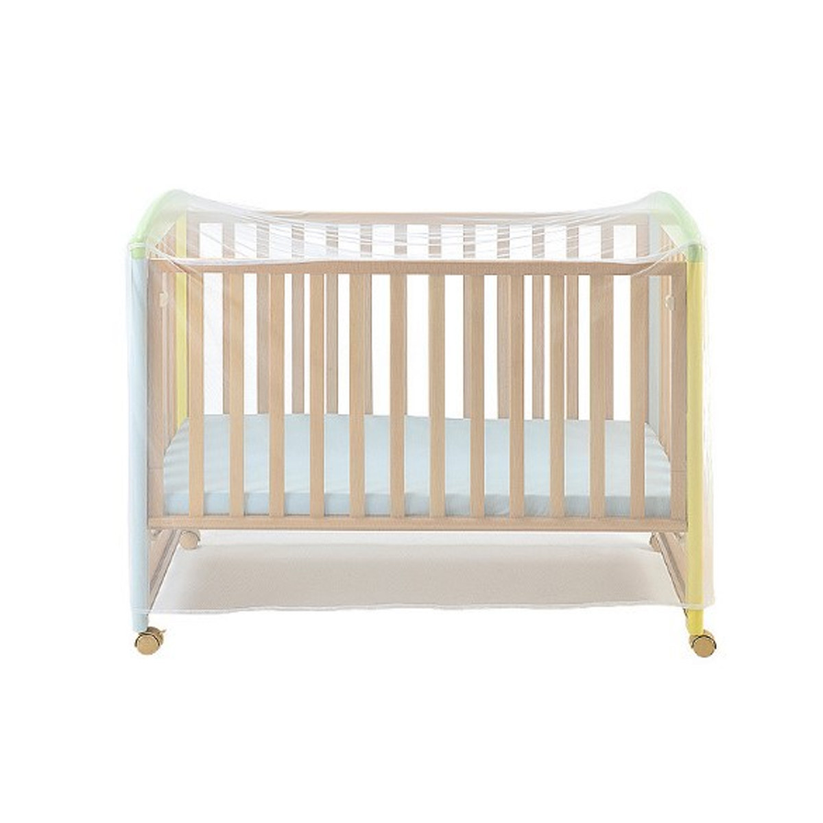 Baby Bed Mosquito Net 135x60x90 Premium Polyester Translucent Bug Net Breathable Bed Cover Tent for Infant Protection