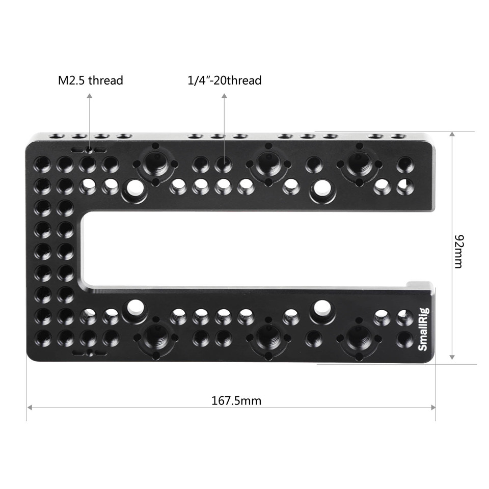 SmallRig U-Shape Top Plate for Sony FS7/FS7II Camcorder With ARRI Accessories Point - 1975
