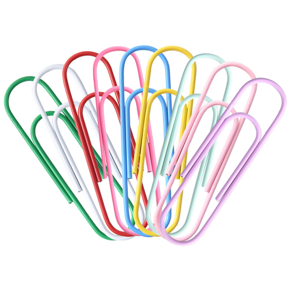 6 szt. Bardzo duży spinacz robić papieru 10 cm 4 cale różne kolory landara duże spinacze biurowe, gigantyczne duże spinacze robić dokumentów dziennika