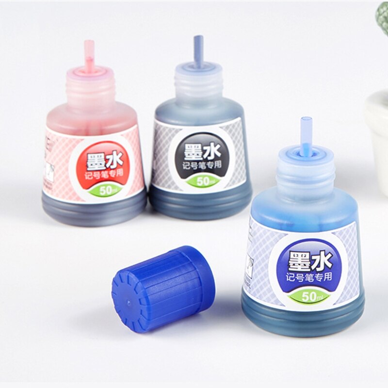 50ml Refill Ink Erasable Whiteboard Marker Pen Inks Instantly Dry Erasable Ink Refills Tool School Office Supplies 1 Bottle