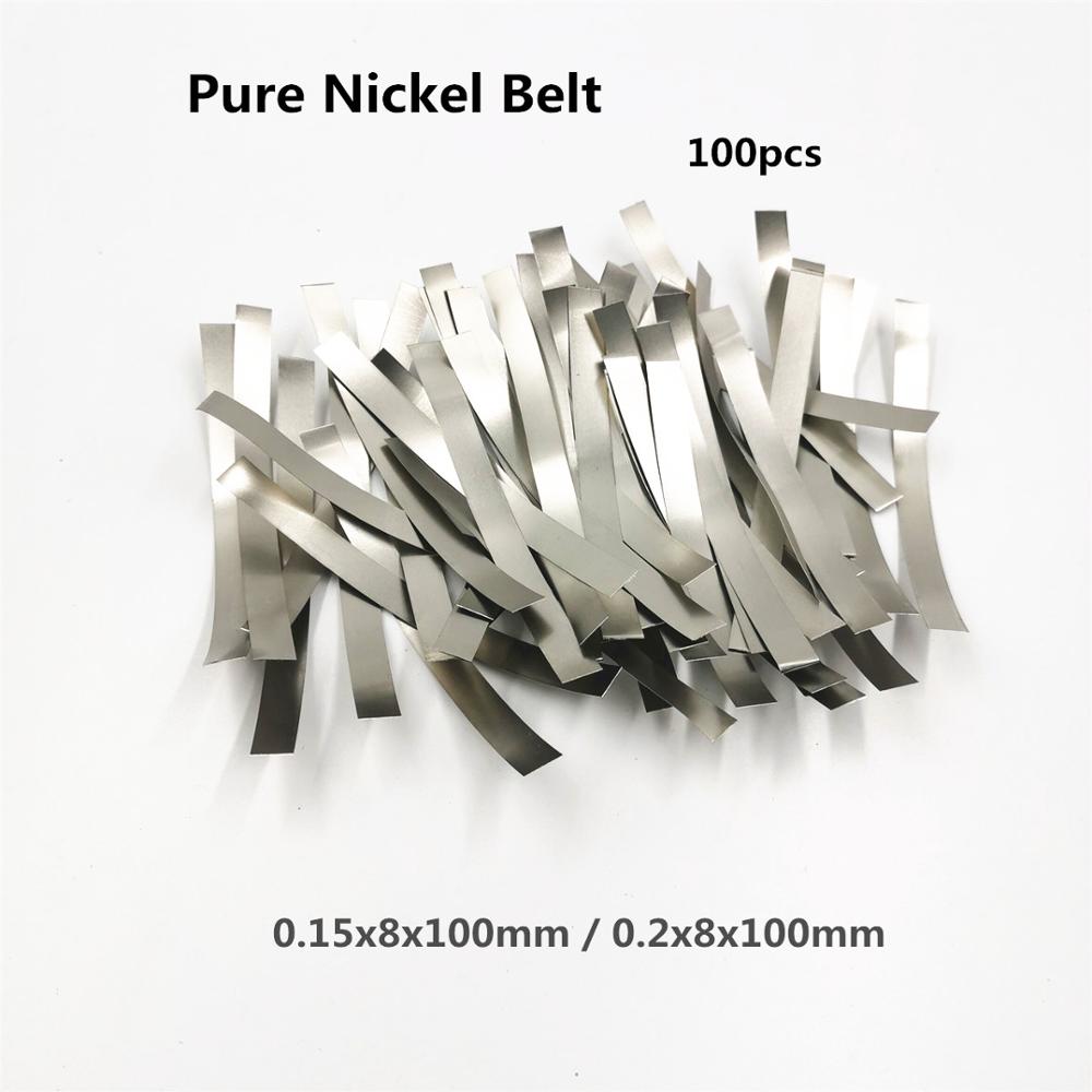 100 teile/los niedriger widerstand 99.96% reinem Nickel Streifen für Stelle Schweißer 18650 Lithium-Batterie Stelle schweißen maschine