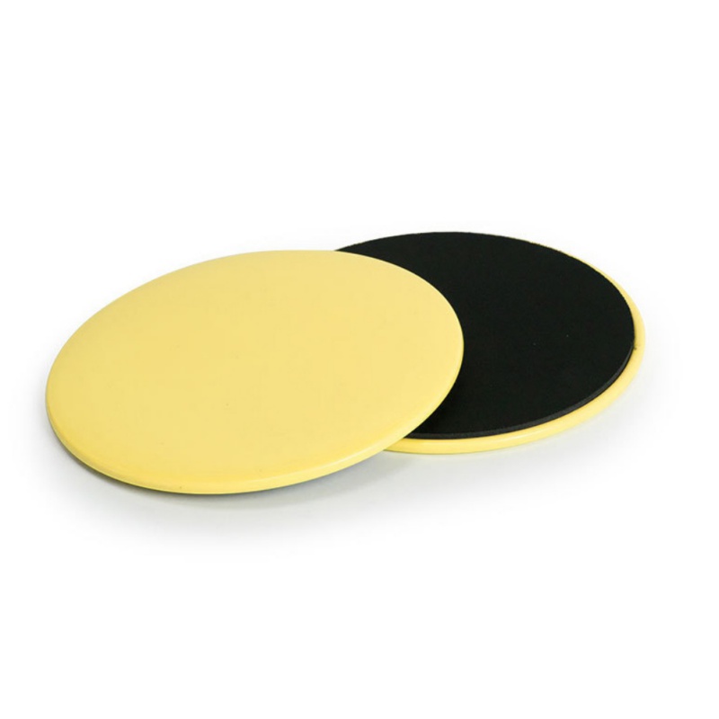 2pcs Sliding Gliding Fitness Discs Abdominal Exercise Plate Pilates Yoga Gym Core Training Equipment