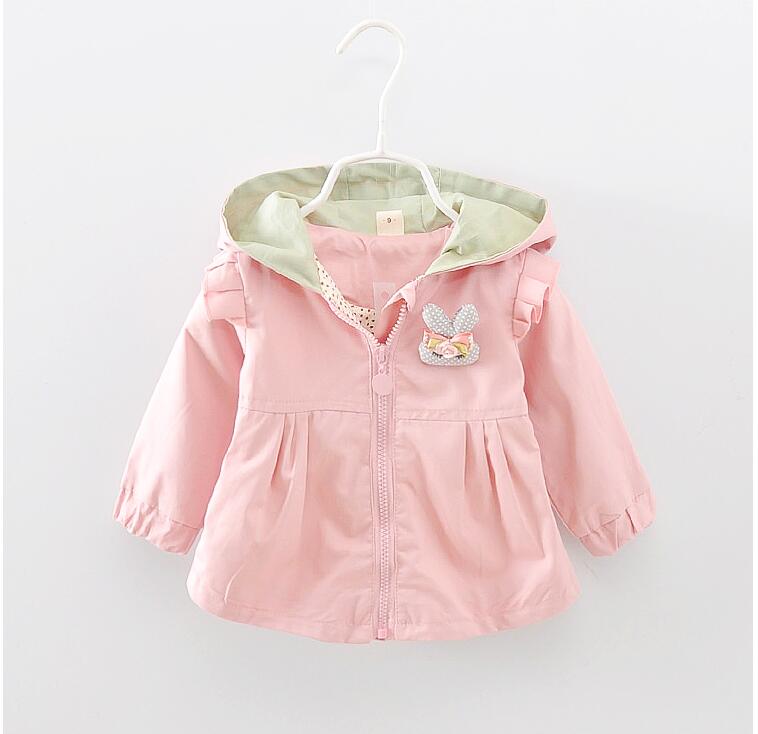 Baby meisje cartoon jas: Roze / 18m