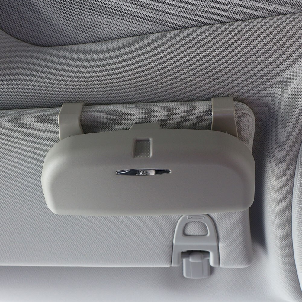 Carmilla-caja de gafas de cristal para coche, soporte para Subaru/Nissan/Toyota/GEELY/Chevy/LiFan/Hyundai/Citroen/Lexus/Renault: Upgrade Gray