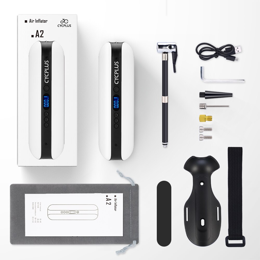Cycplus Smart Luchtpomp Fietsen Fiets Accessoires Fiets Pomp Mini Draagbare 150PSI Digitale Bandenspanning Detector Voor Bal Pompa