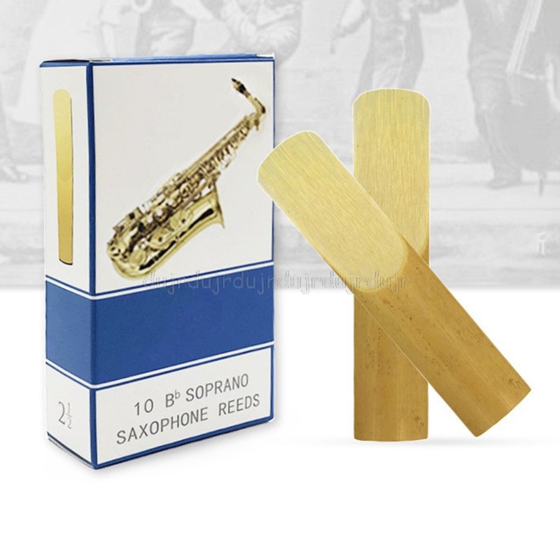 10pcs/set Alto/Soprano/Tenor Saxophone Reeds Strength 2.5 Bb Clarinet Reed N18 19