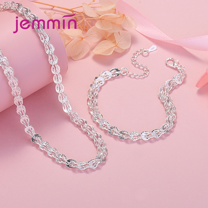 Moda Damska Biżuteria Srebrna Próby 925 Komplety Ślubne Zaręczynowe Akcesoria Prezenty Wysokiej Jakości Delikatna Biżuteria Prezent: green