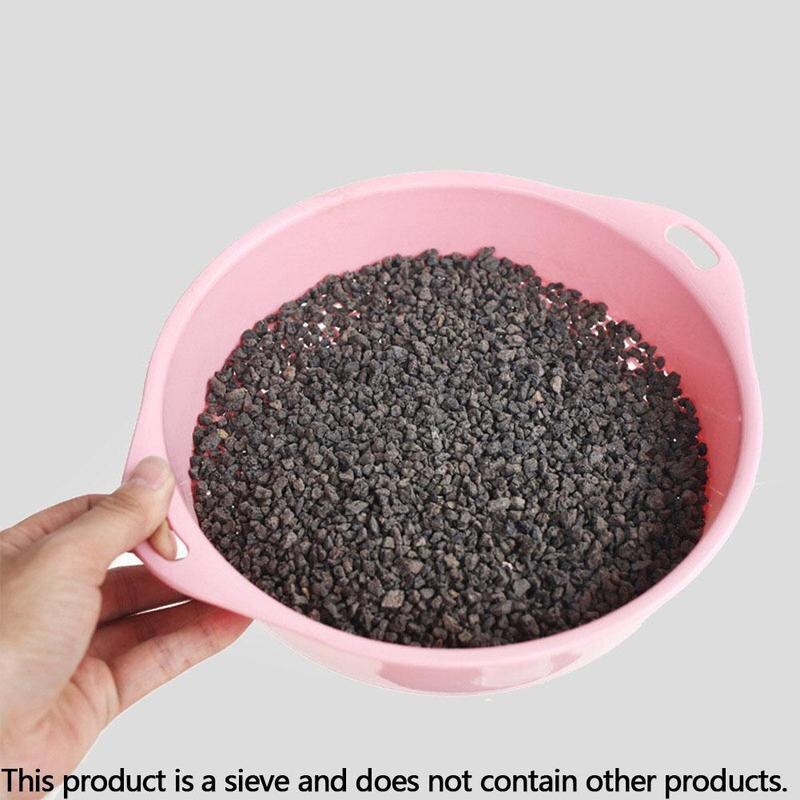 Plastic Garden Sieve Riddle Green For Composy Soil Handle Stone 2 Gardening Mesh With Colors Sieve Tool Soil Particle I3T7