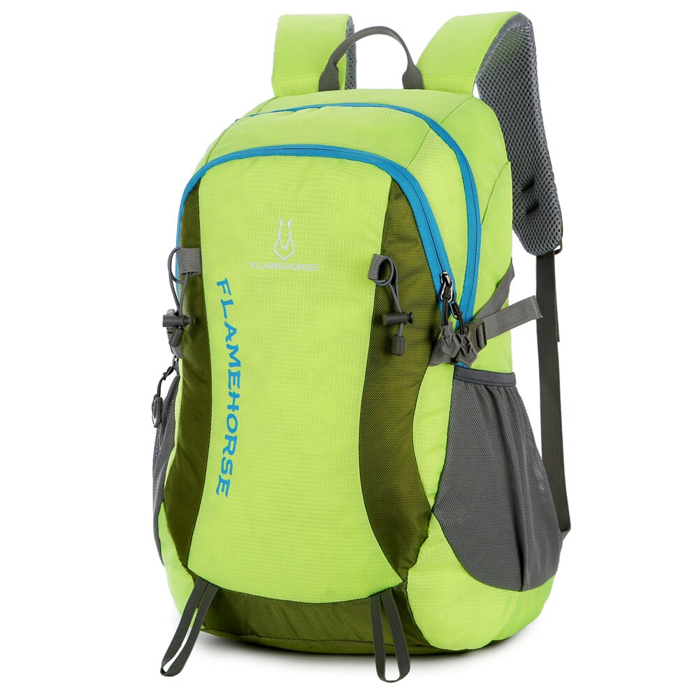 30L Lightweight Hiking Backpack Waterproof Outdoor Sport Camping Climbing Cycling Travel Backpack Daypack Bag Men Women Bag: Green