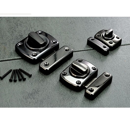 Universal Door Latch Gate Latch Security Sliding Door Lock Door Bolt Zinc Alloy With Screws Latch