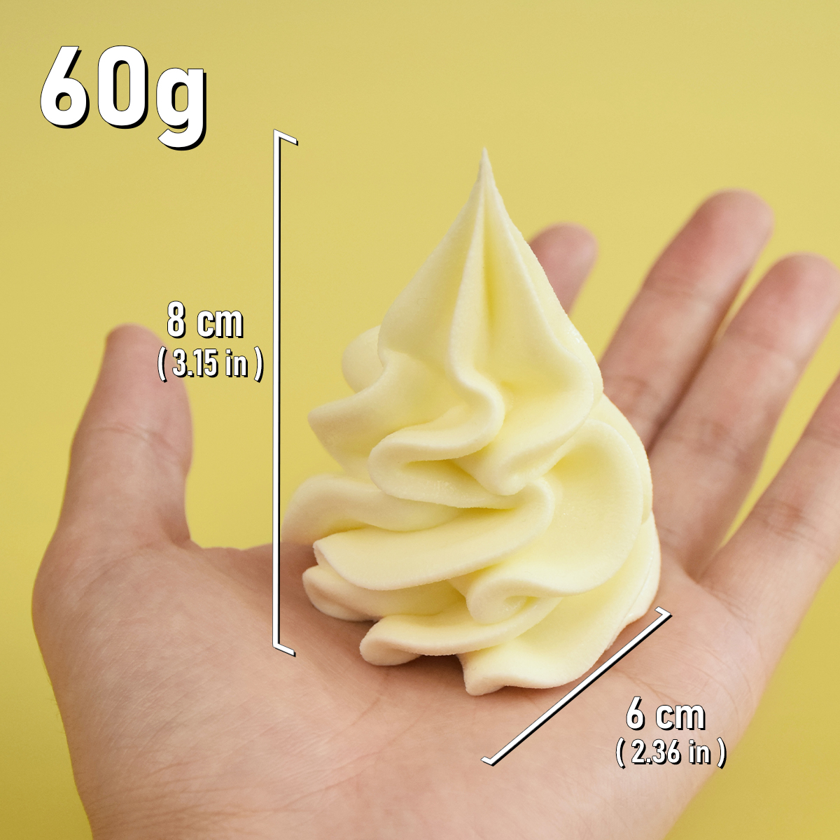 2.3 tum vit original smak mjölkglass populära gör-det-själv handgjorda leksaker lekfönster display provhuvud plastmodell gör-det-själv: Oliv