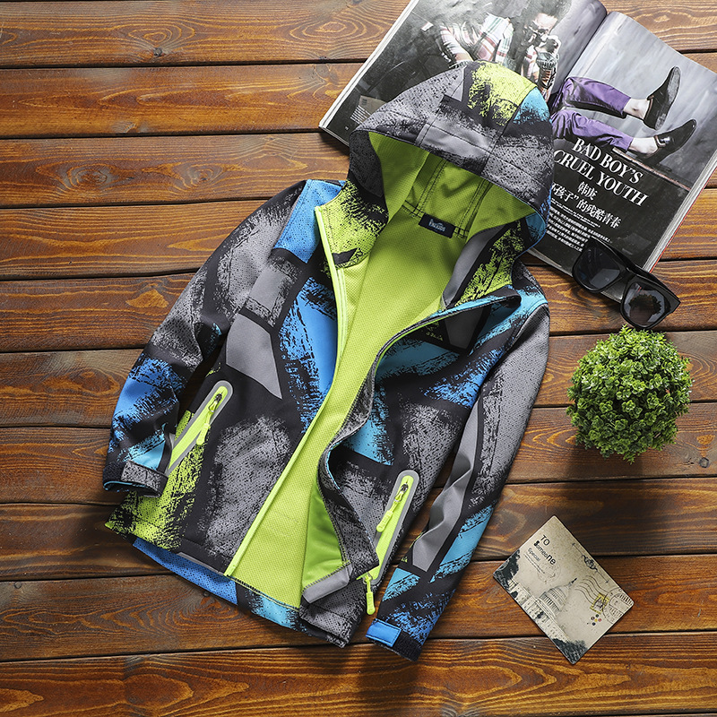 Jungen Tarnung Vlies Jacken freundlicher Oberbekleidung Warme Polar- Mantel freundlicher Kleidung Wasserdicht Winddicht Jacke Für 6 8 10 12 14 jahr