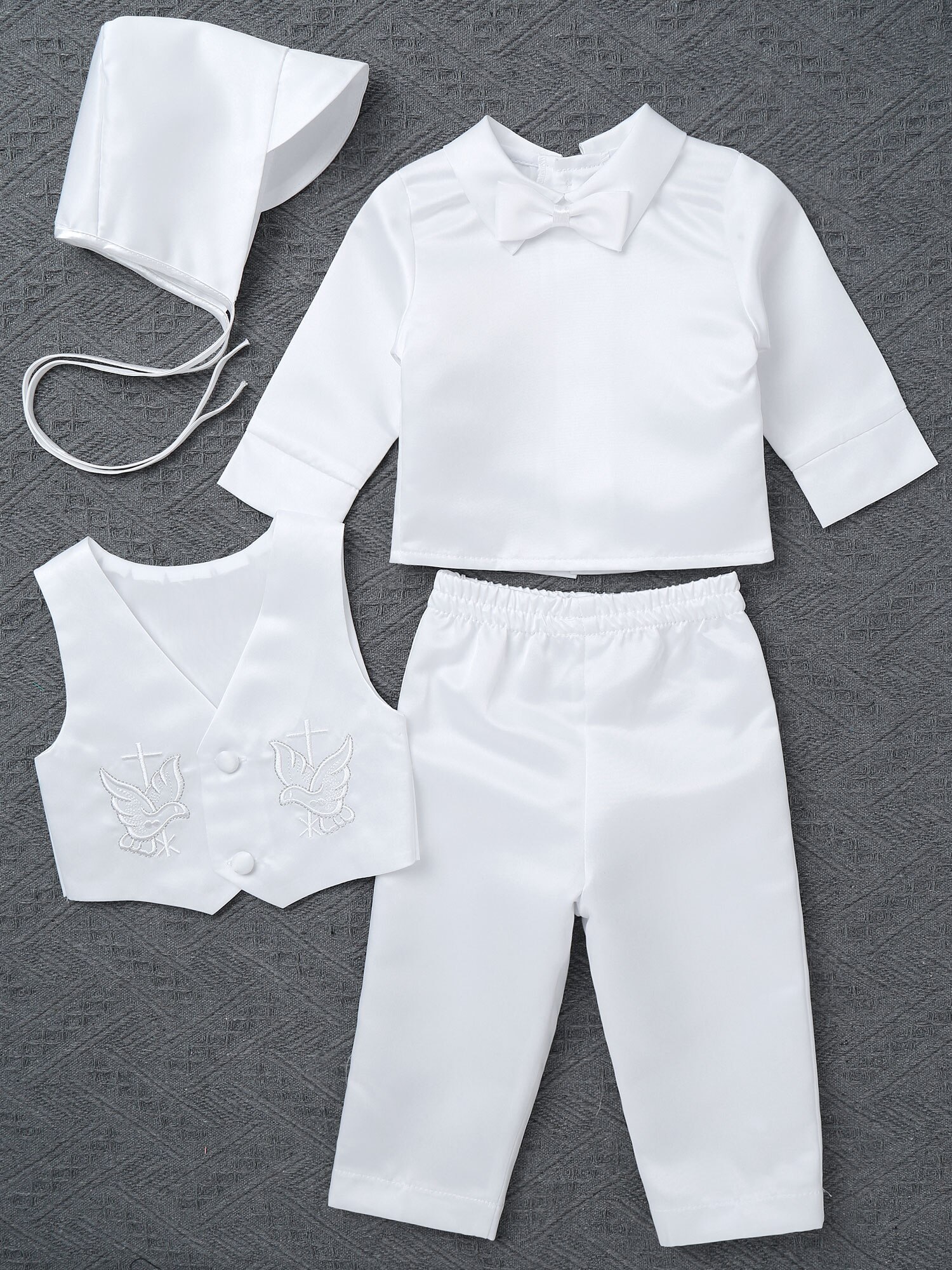 Cappello Da Battesimo Bianco - Italia - Foto 14