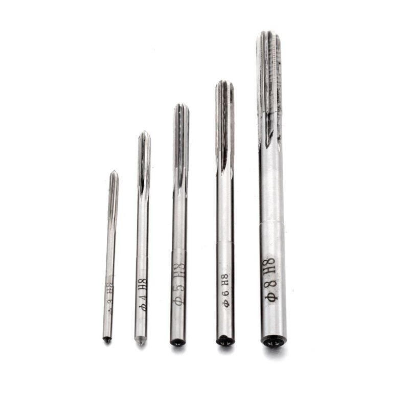 5 * M3-M8 escariador Manual Métrico H8 6 flautas CNC herramienta de corte de fresado Kit de piezas