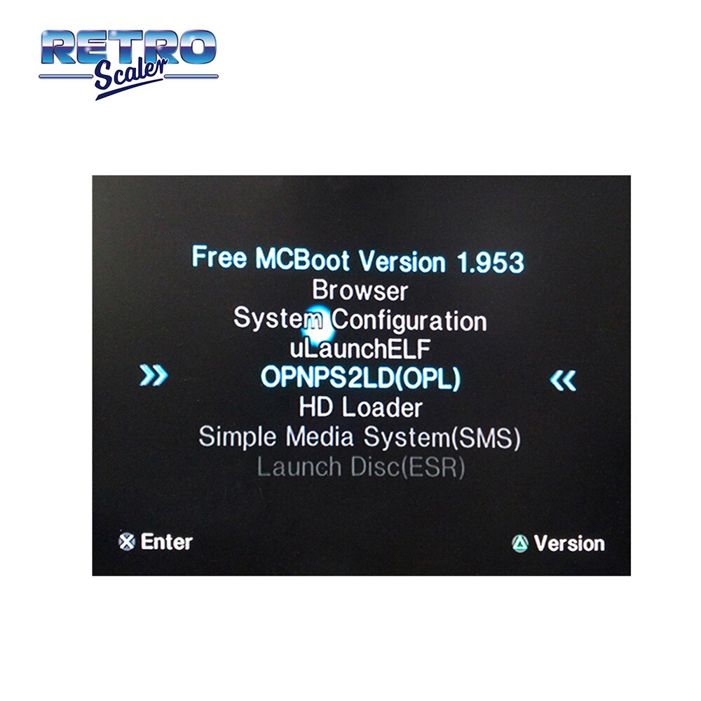 RetroScaler Colorful v1.953 FMCB Free McBoot Card for PS2 Playstation2 16MB Memory Card OPL MC Boot