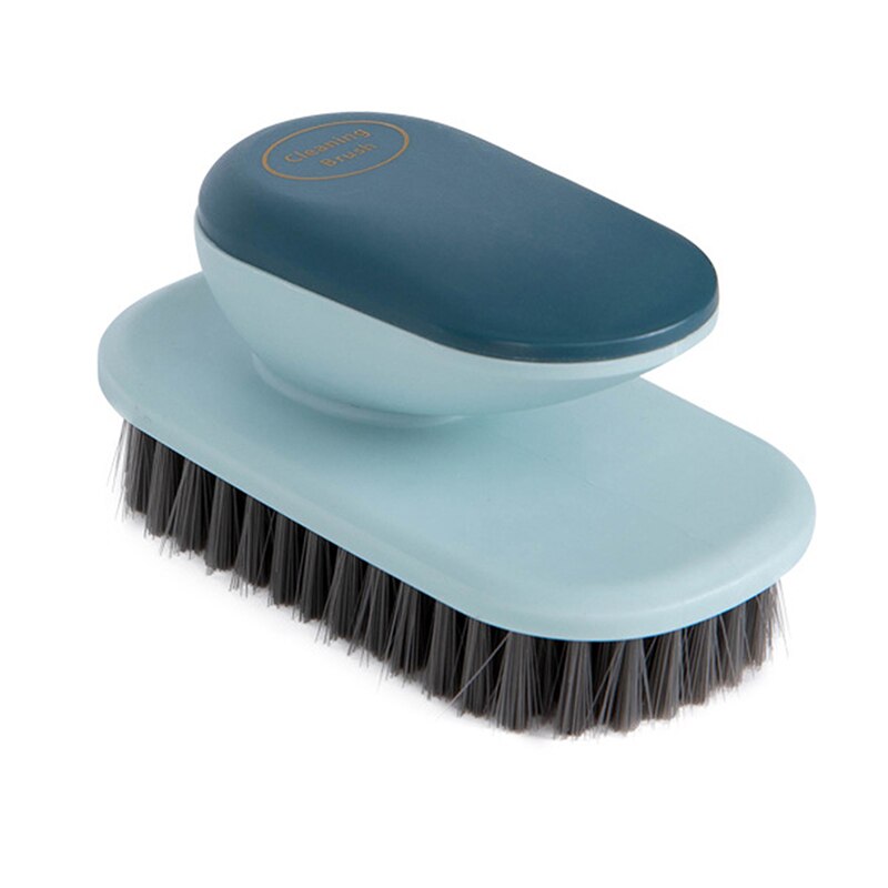 Handle Laundry Brush Washing Flexible Scrub Brush Soft Hair Cleaning Brushes Brushes Cleaner Household Cleaning Tools: blue