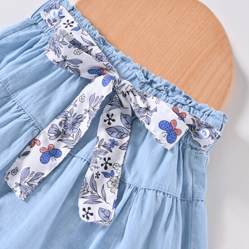 2022 estate nuova versione coreana A cento giri pantaloncini da donna tinta unita a-word Bowknot pantaloncini di jeans A vita media ragazze