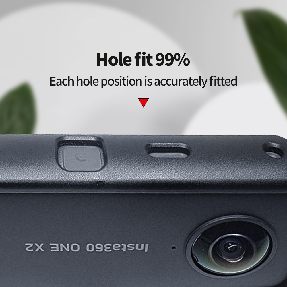 Cage de protection complète à trous précis pour Insta 360 ONE X2, boîtier de caméra, cadre pare-chocs pour Insta 1/4, Ports filetés