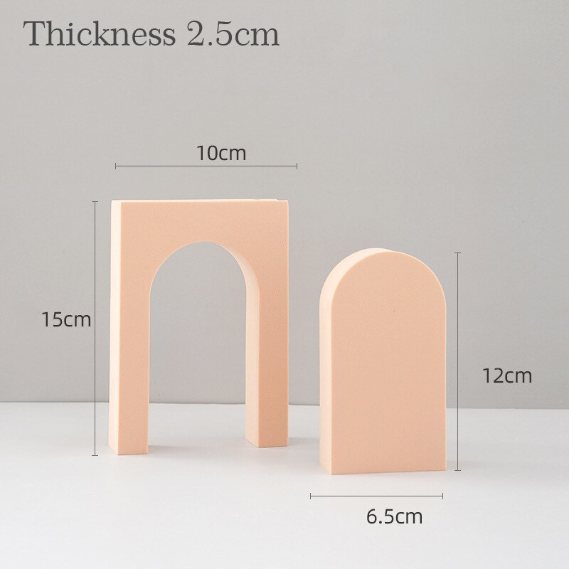 Photo Background Shoot Props Hard Foam Cubes Set Photography Decoration Studio Fotografia for Food, Drink, Jewelry, Cosmetics: Gate Yellow 2pcs