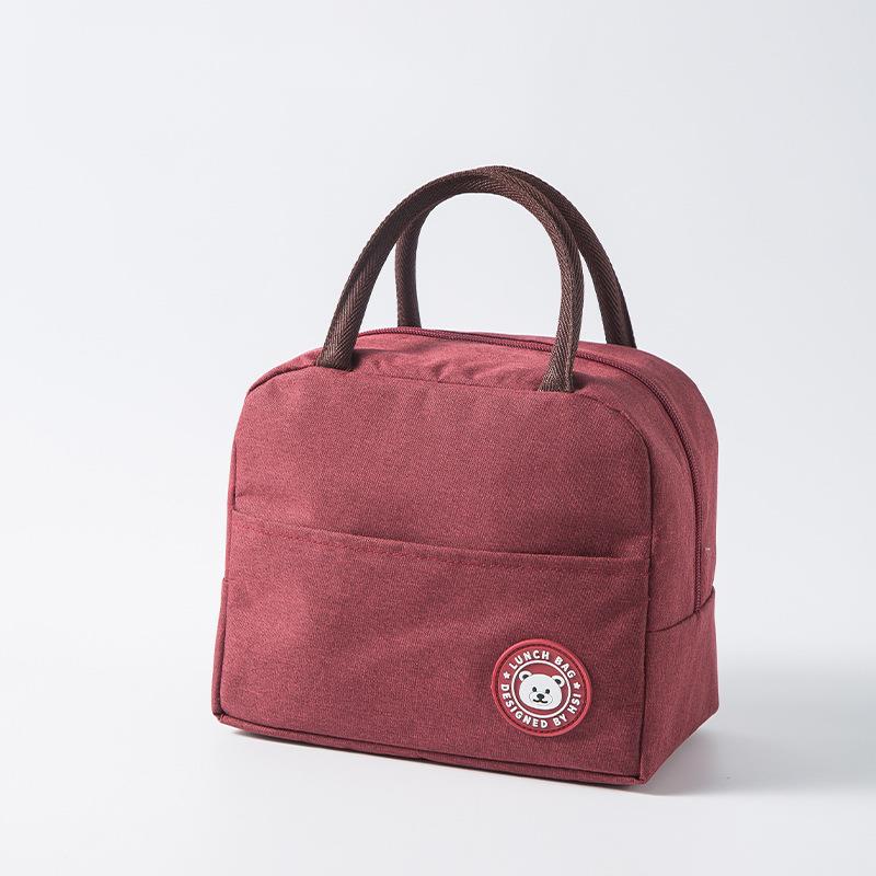 Draagbare Lunch Tas Thermische Geïsoleerde Lunch Box Tote Koeler Handtas Bento Pouch Diner Container School Voedsel Opslag Zakken: 05