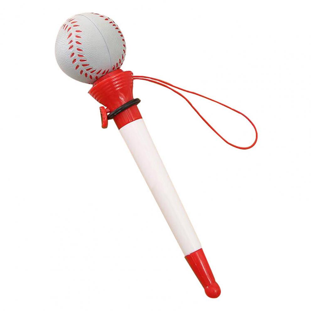 Bolígrafo neutro Popup, novedad, juego de bolígrafos de rebote de descompresión con temática deportiva para estudiantes, baloncesto, fútbol, tenis: Verde