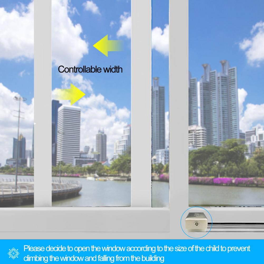 Screen Window Lock Limiter Aluminum Alloy Plastic Steel Window Safety Lock Child Protective Doors And Windows Anti-theft Locks