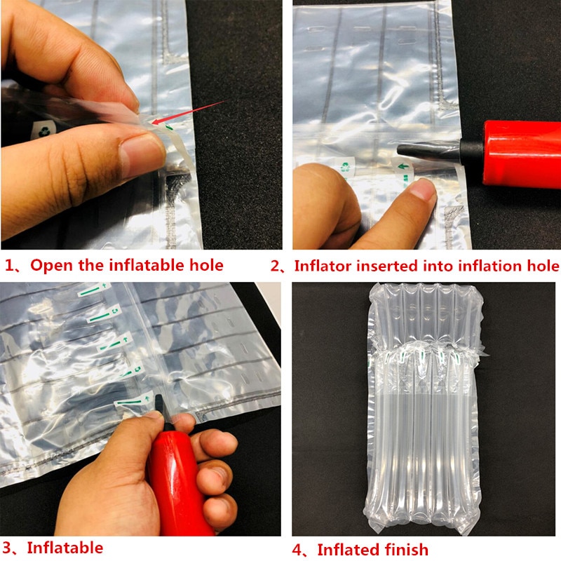 Wine Bottle Protector Gas Column Wrap Bags Sleeves Glass Travel Transport Air filled Column Leakproof Cushioning