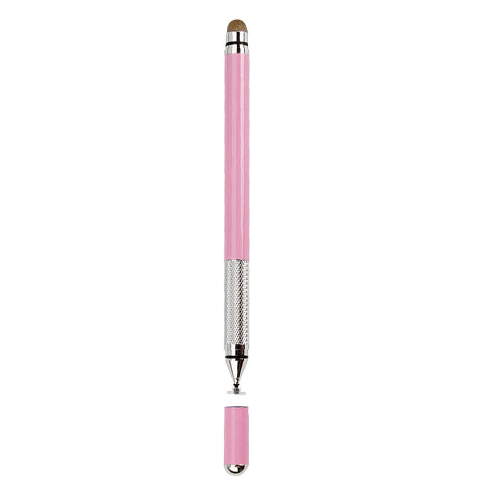 Office smooth touch screen capacitive portable multi-purpose universal 2 in 1 suction cup drawing writing metal stylus pen