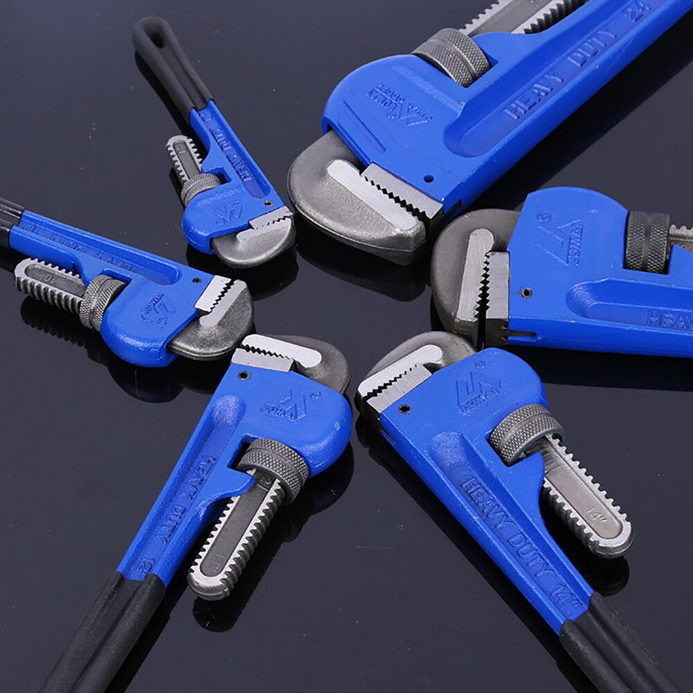 8/10/12inch High Carbon Steel Heavy Duty Plumbing Manual Tools Pipe Clamp Wrench