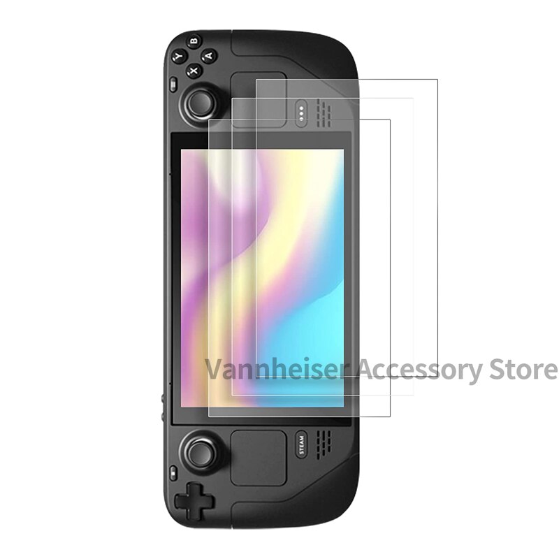 Screen Protector Tempered Glass for Valve Steam Deck Screen Protector Gehard Glas Voor Klep Stoom Deck Game Console 7 Inch Screen Protector Film Voor Stoom Dek Glas Accessoires Steam Deck Glass