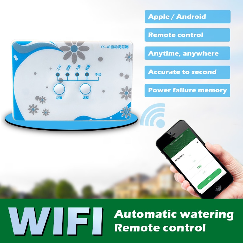 Mobiele Telefoon Wifi Automatisch Sproeisysteem Apparaat Afstandsbediening Tuin Plant Utomatische Druppelsysteem Waterpomp Timer Tool