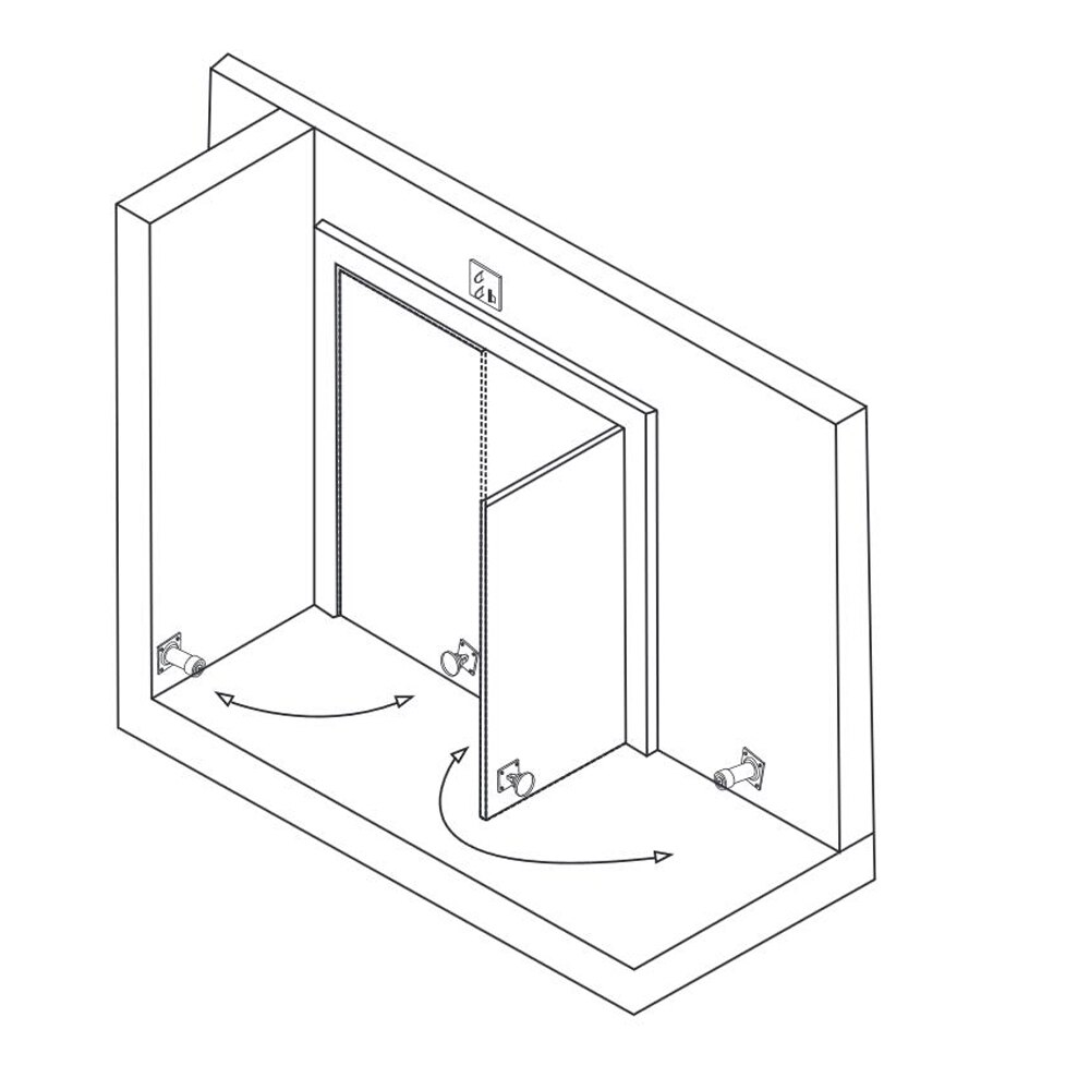 Extended Wall Mount Door Holder Fire Doors Electromagnetic Door Suction Magnetic Suction Electromagnetic Magnetic Lock Extended