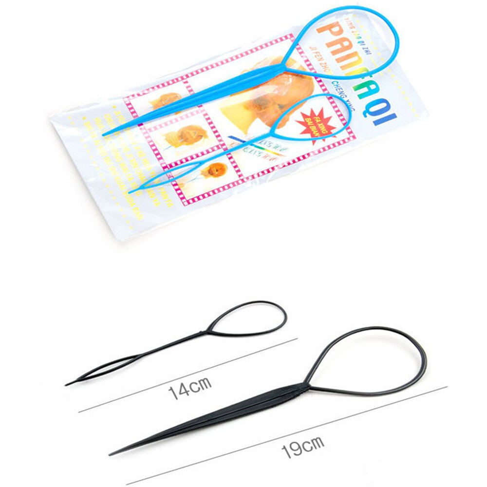 Herramienta mágica Simple de peinado, accesorios de plástico para trenza de cabello, herramienta de maquillaje, coleta Popular, creador de peluquería, 2 uds.