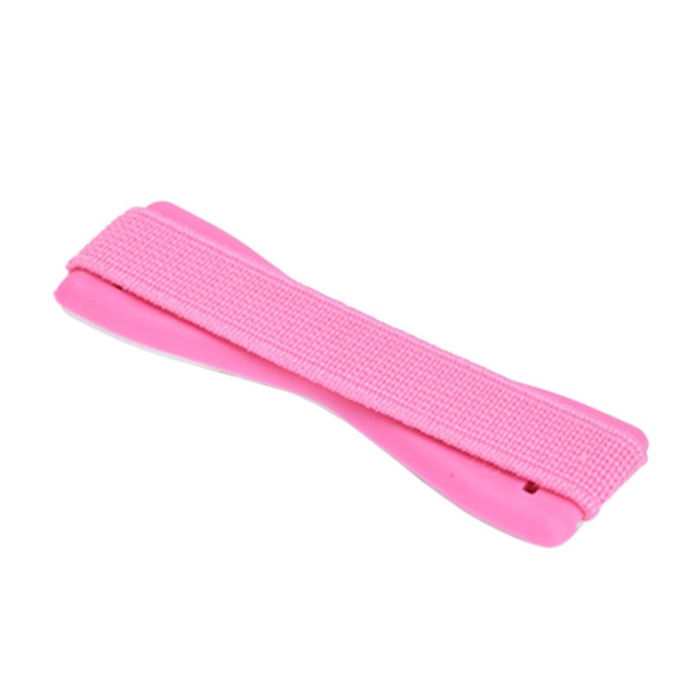 For Apple iPhone Finger Phone Grip Elastic Band Strap Universal Phone Holder for Mobile Phones Tablets Anti slip: Pink