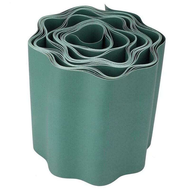 Garden Lawn Edging Strip Flexible Plastic Decoration Border Courtyard Fence 9M