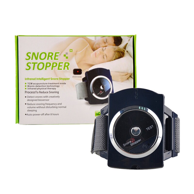 Smart Snoring Stopper Wristband Device Aid Snore Blocker Snore Gone Stopper Infrared Intelligent Anti-Snore
