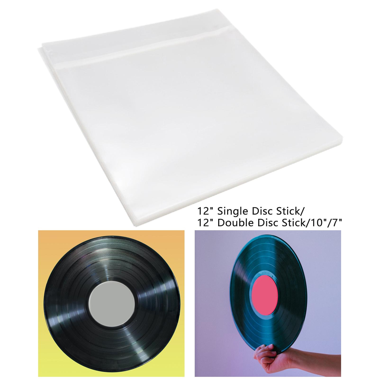 50Pcs Record Protection Sleeves Record Storage for Turntable Player