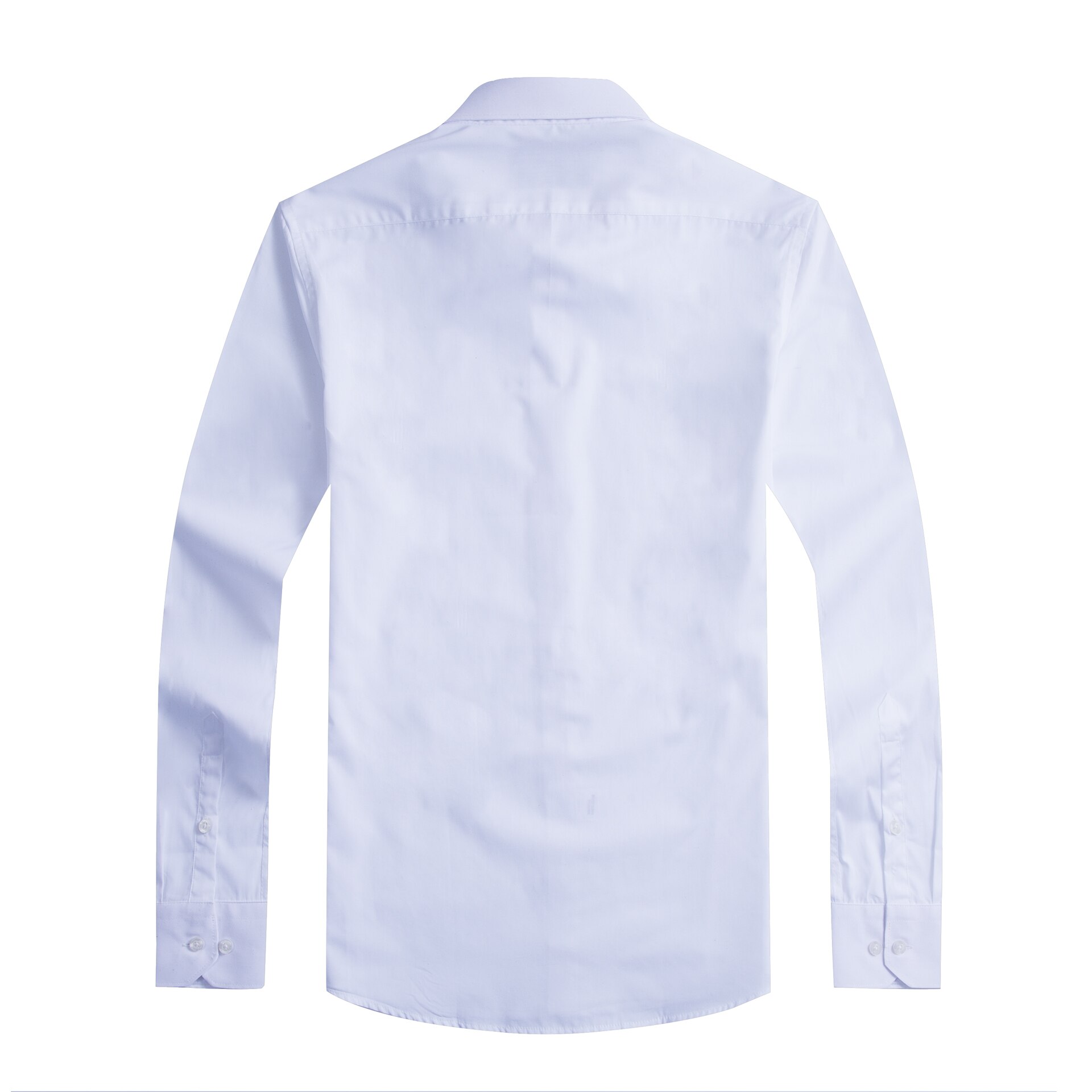 Chemise cintrée à manches longues pour hommes, vêtement masculin de , doux et confortable, blanc et pour les mariages et les affaires