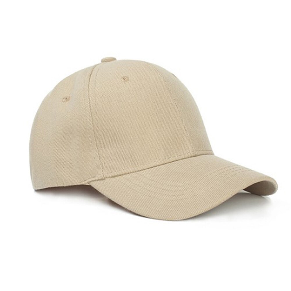 Sun orange Baseball Cap Plain Curved Sun Visor Hat Solid Color peaked caps Adjustable Dad caps Unisex Outdoor cap 2022: Khaki