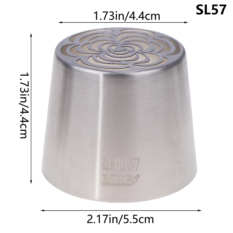 1Pc Stainless Steel Russian Piping Tips Christmas Cake Icing Frosting Nozzles For Cupcake Decoration DIY Kitchen Baking Tool: green