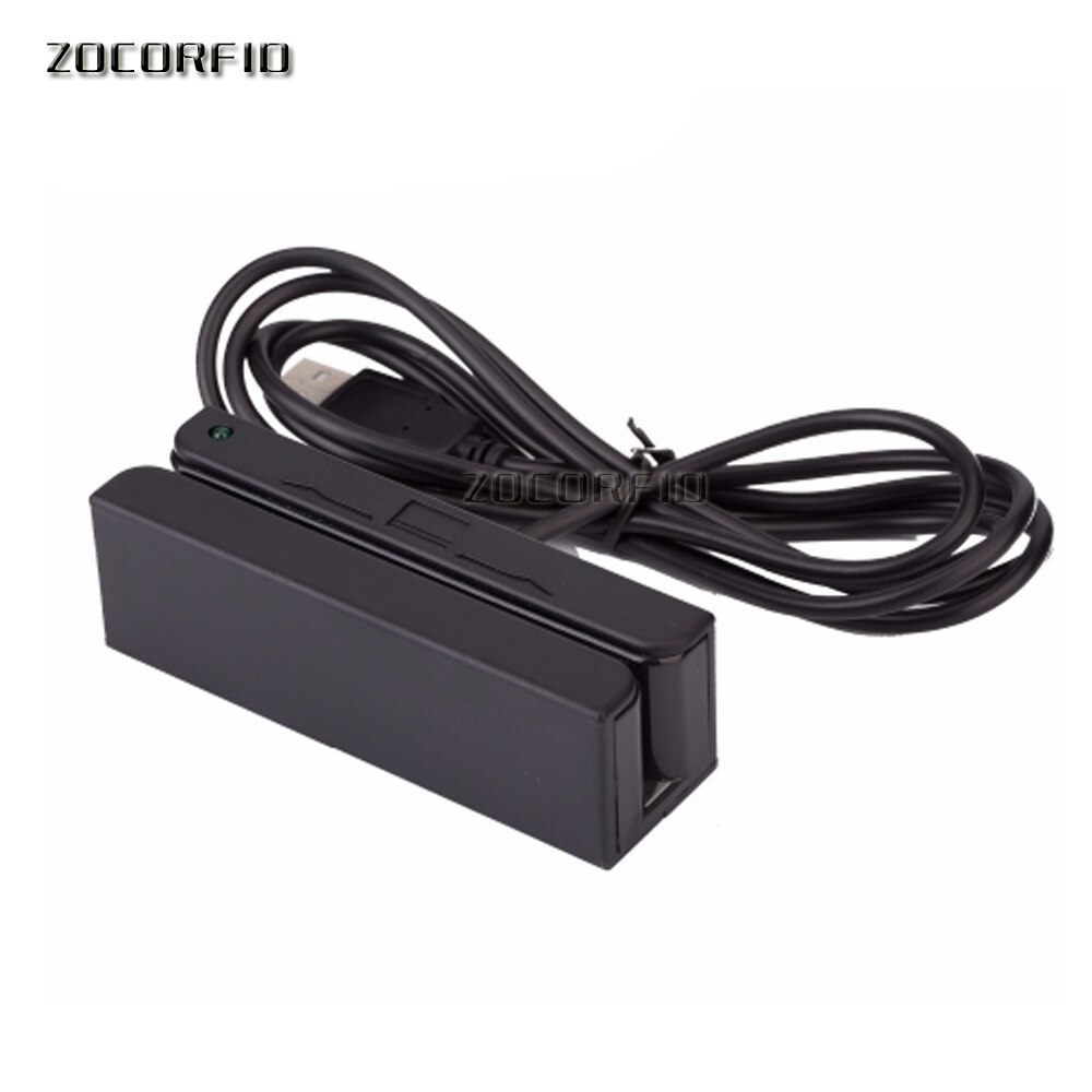 Universal Magnetic Card Reader MS90 Stripe USB 3 Tracks Strip For Swipe Bar Code Reader
