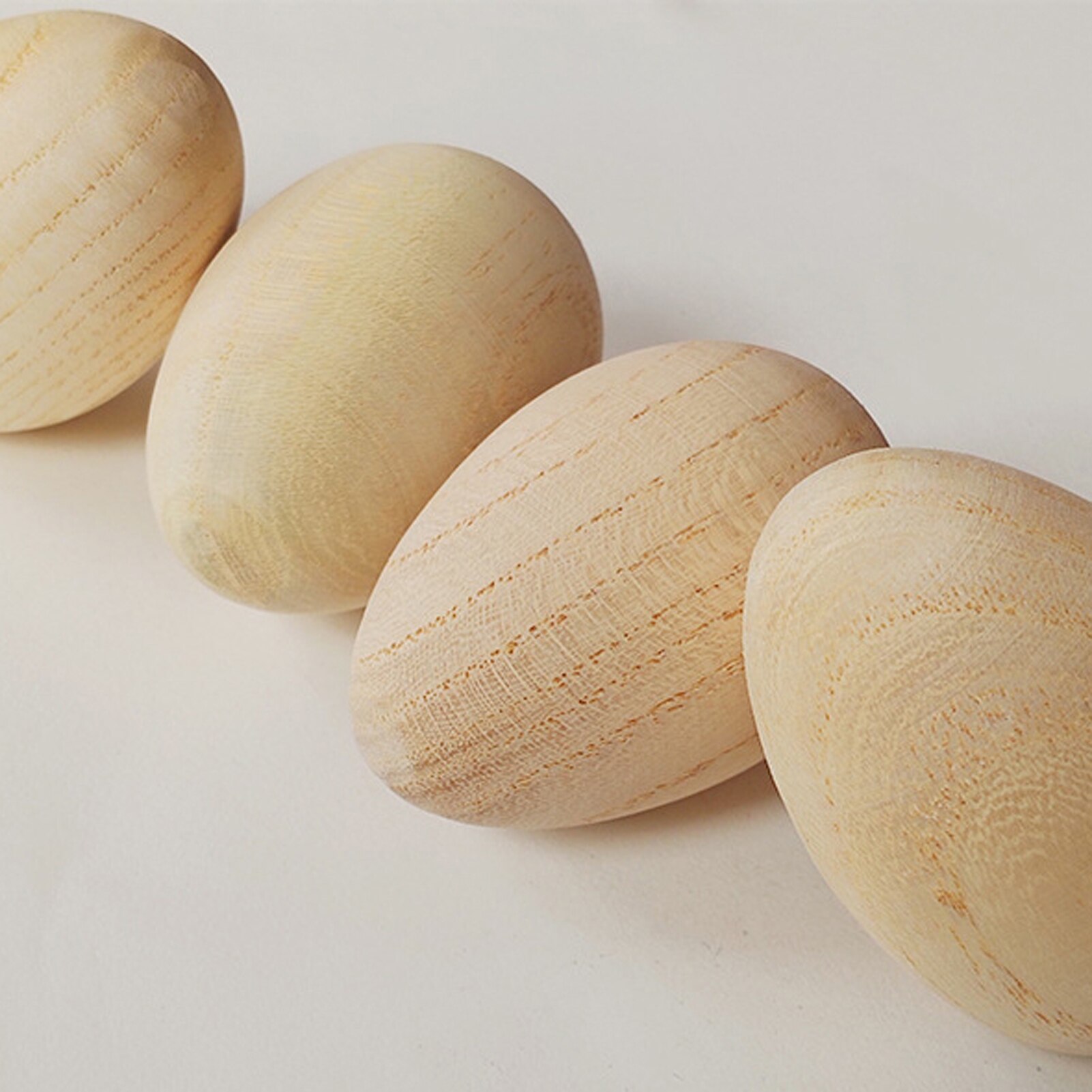 2Pcs Wooden Smooth Egg-Shakers Children Percussion Musical Instruments