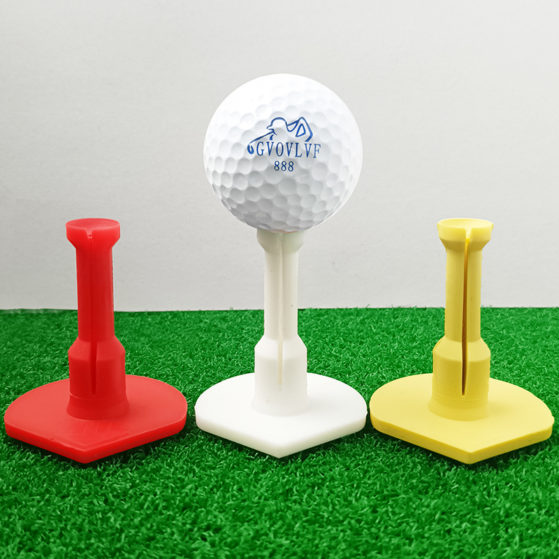 Tees de golf en caoutchouc pour l'entraînement, excellent effet, utilisés avec les tapis de golf et les filets de golf, adaptés à l'intérieur, à l'extérieur, à l'arrière-cour, à la maison