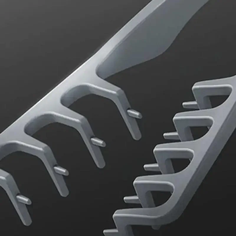 Pettine per capelli volumizzante a denti larghi per uomo Pettine per messa in piega con struttura soffice Radici per capelli soffici Strumento per permanente per arricciatura naturale della Corea