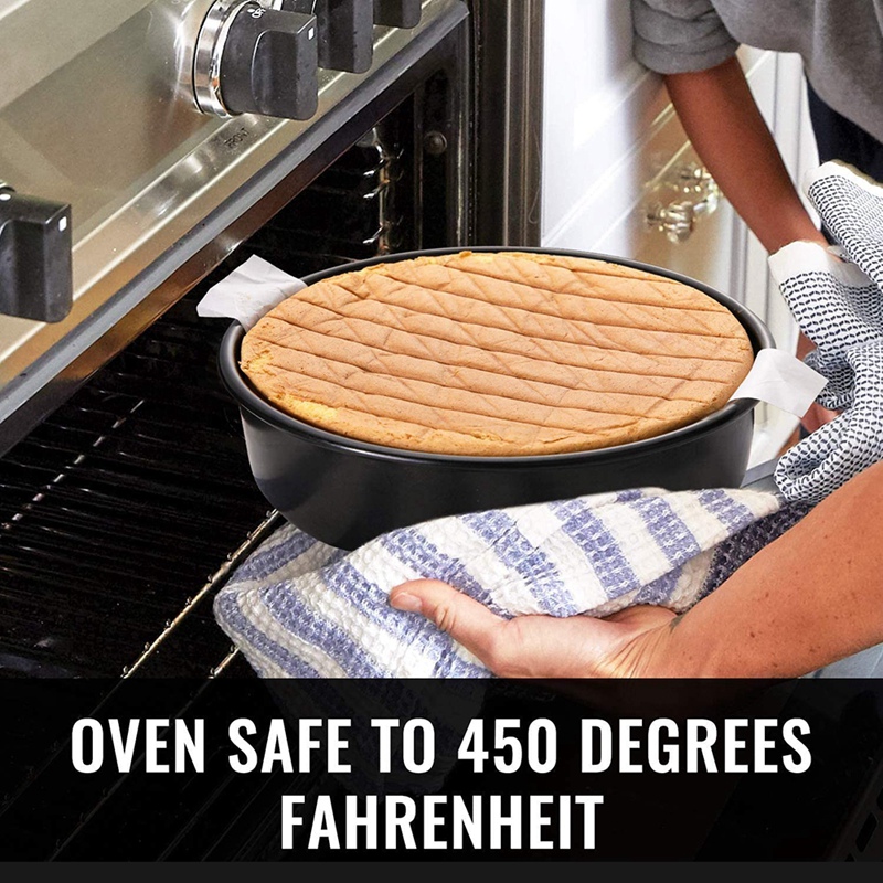 Round Cake Pans Set For Baking, 3-Piece Set With 6-Inch, 8-Inch And 10-Inch, Nonstick Baking Pans,Dishwasher Safe