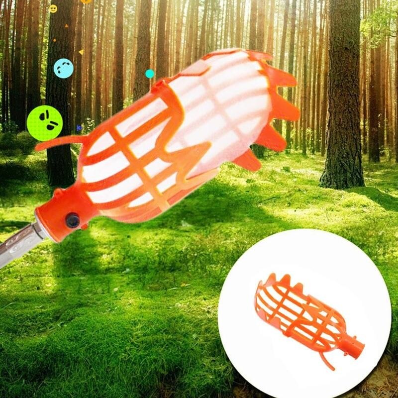 Fruit Collector Plastic High-altitude Fruit Catcher Basket Farm Garden Picking Hand Picker Tools Fruit Picker Harvester